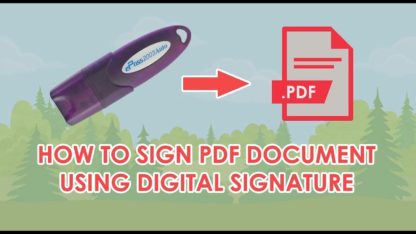 sign pdf document with touch screen laptop